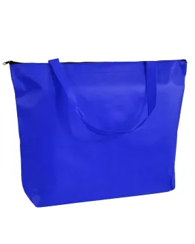 300 ct Zippered Promo Convention Tote Bag with Gusset - By Case