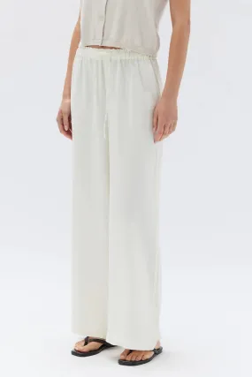 Amelia Linen Pant White