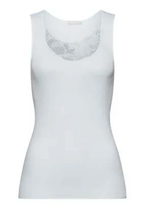 Anne Cotton Round Neck Tank Top | Cool Blue 70932-2507