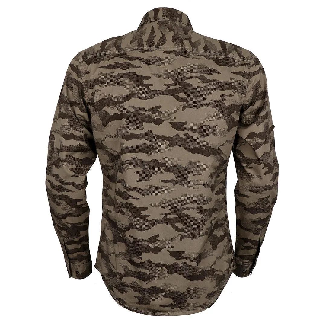 Badgley Camo Royal Designed Long Sleeve Shirt