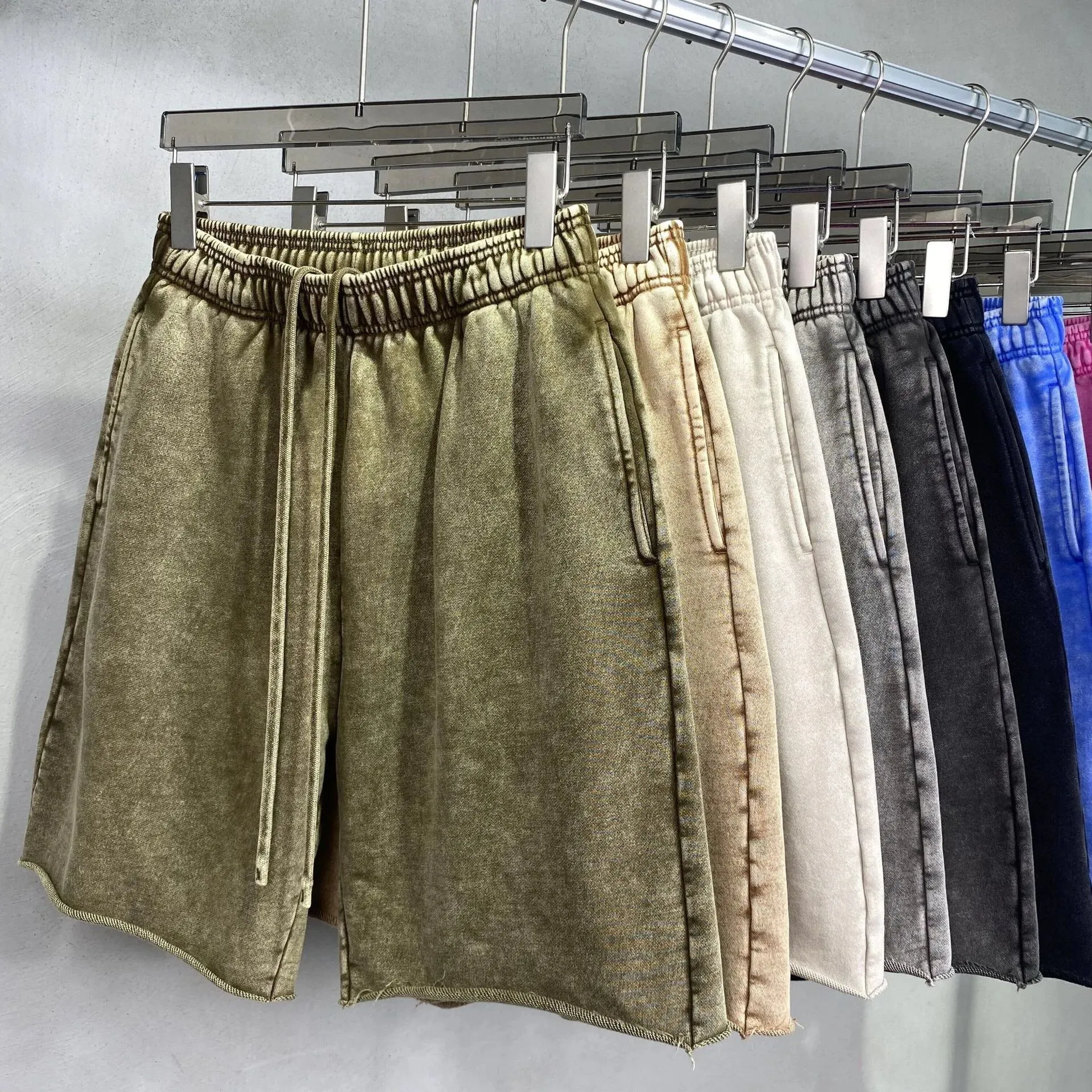 Batik-Dyed Cotton Shorts