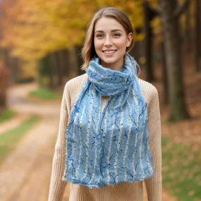 Blue Birch Scarf (50x180cm) - Exclusive Design