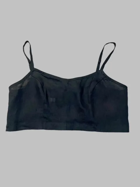 BRALETTE - Black Linen - Best Seller