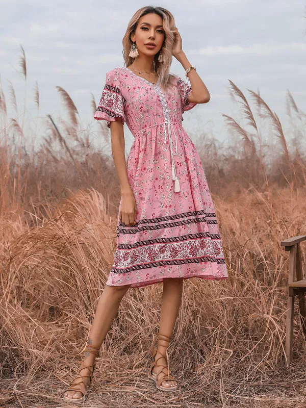 Bring a Touch of Bohemian to Your Style with Our Midi Dress