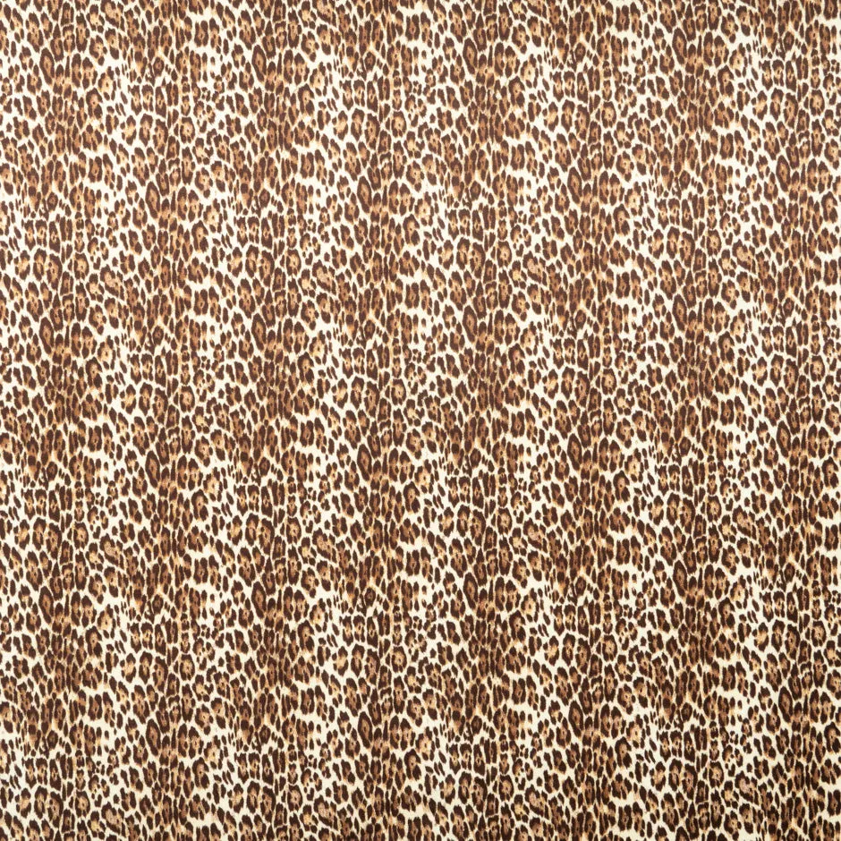 Brown & Beige Animal Printed Stretch Cotton