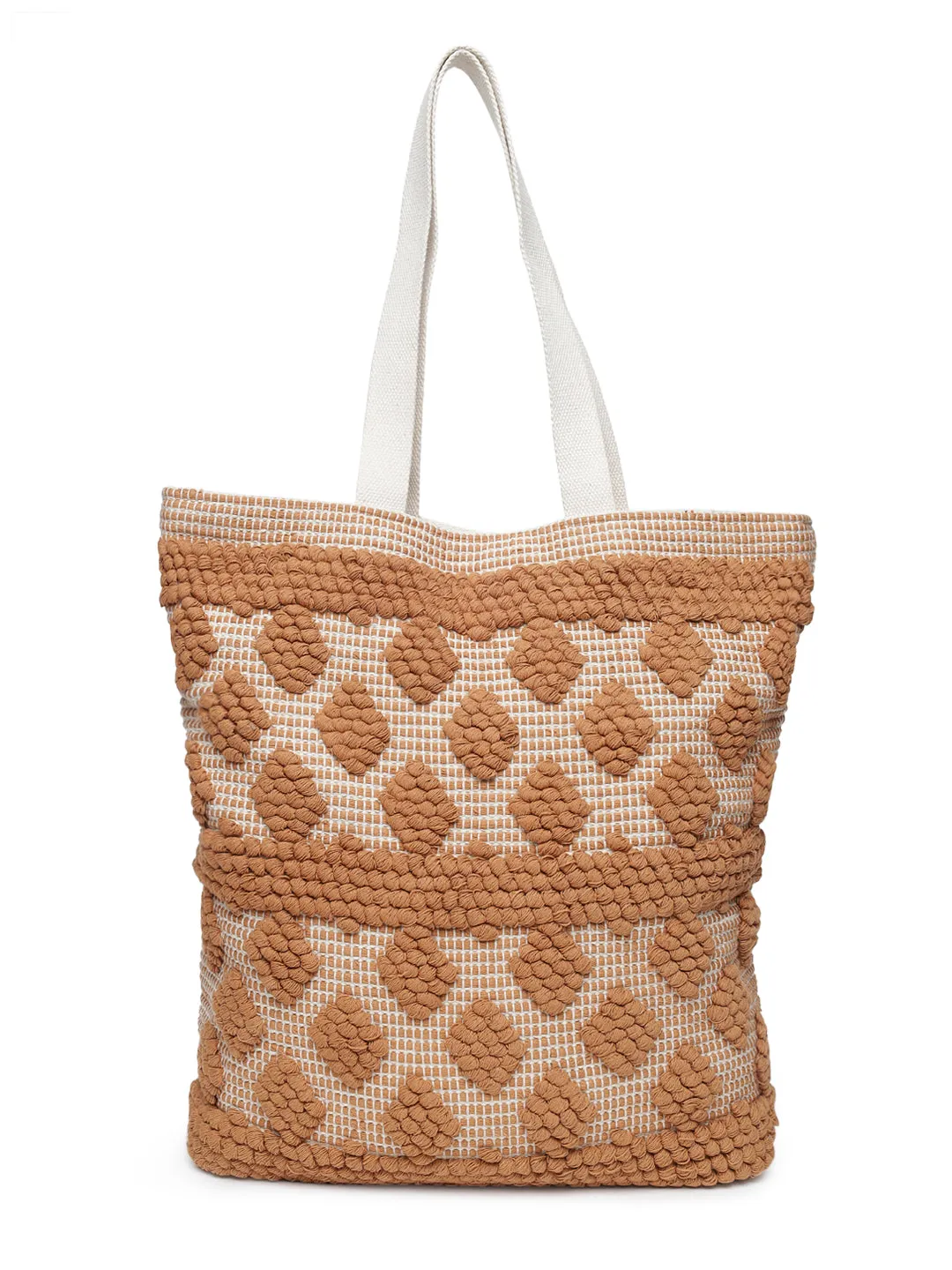 Caramel Tints Hand Woven Tote Bag