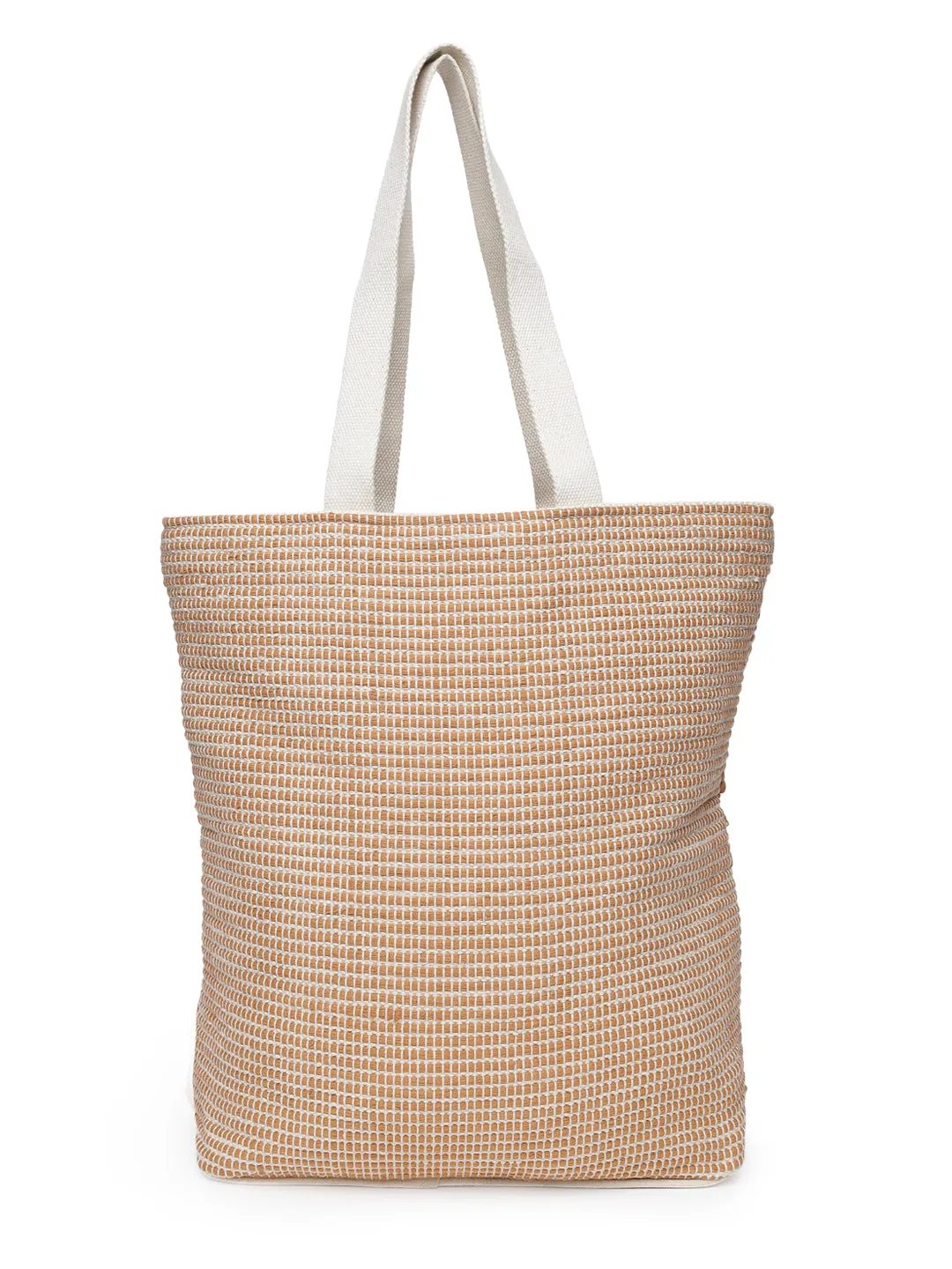 Caramel Tints Hand Woven Tote Bag