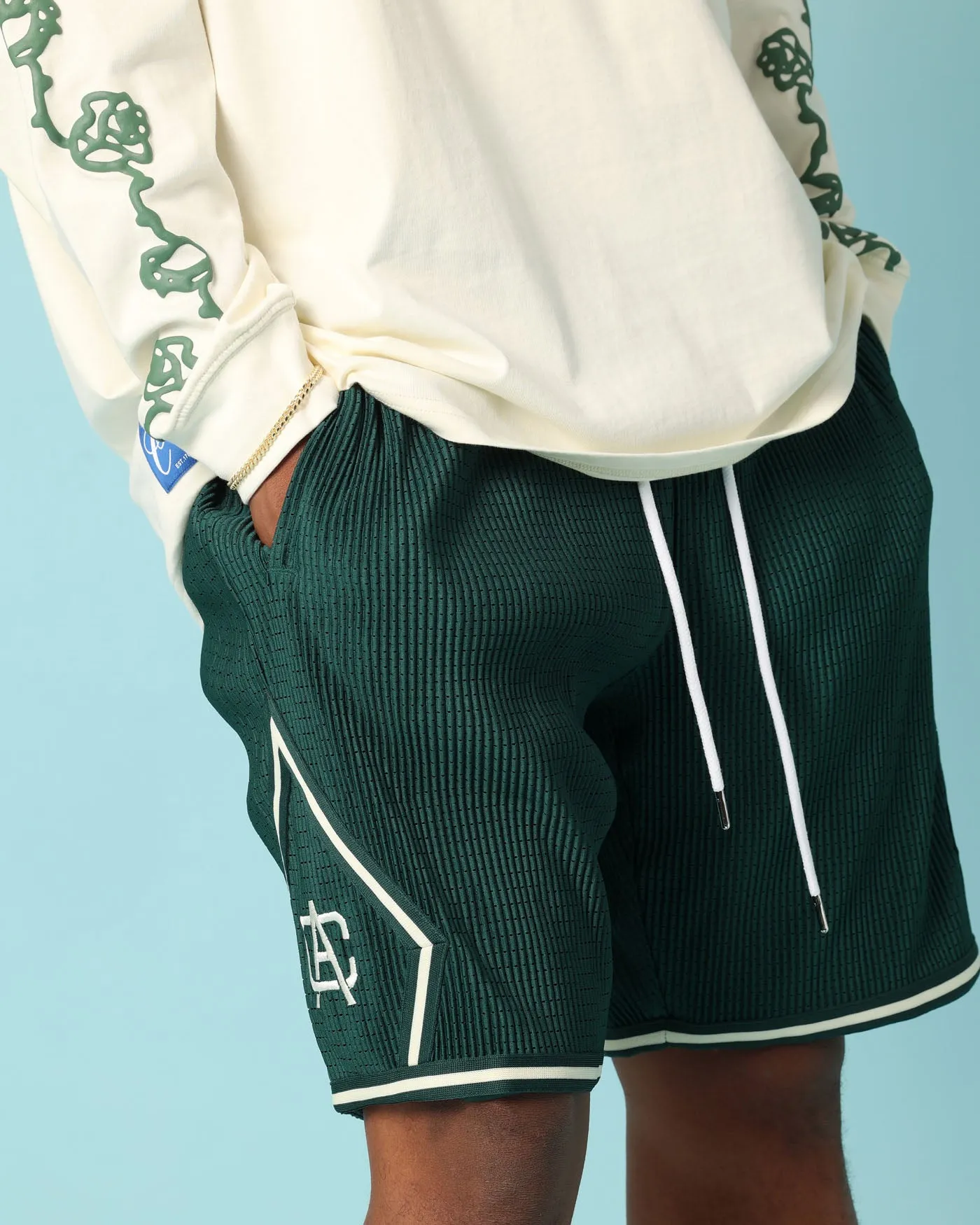 Carré Fold Ball Shorts Green