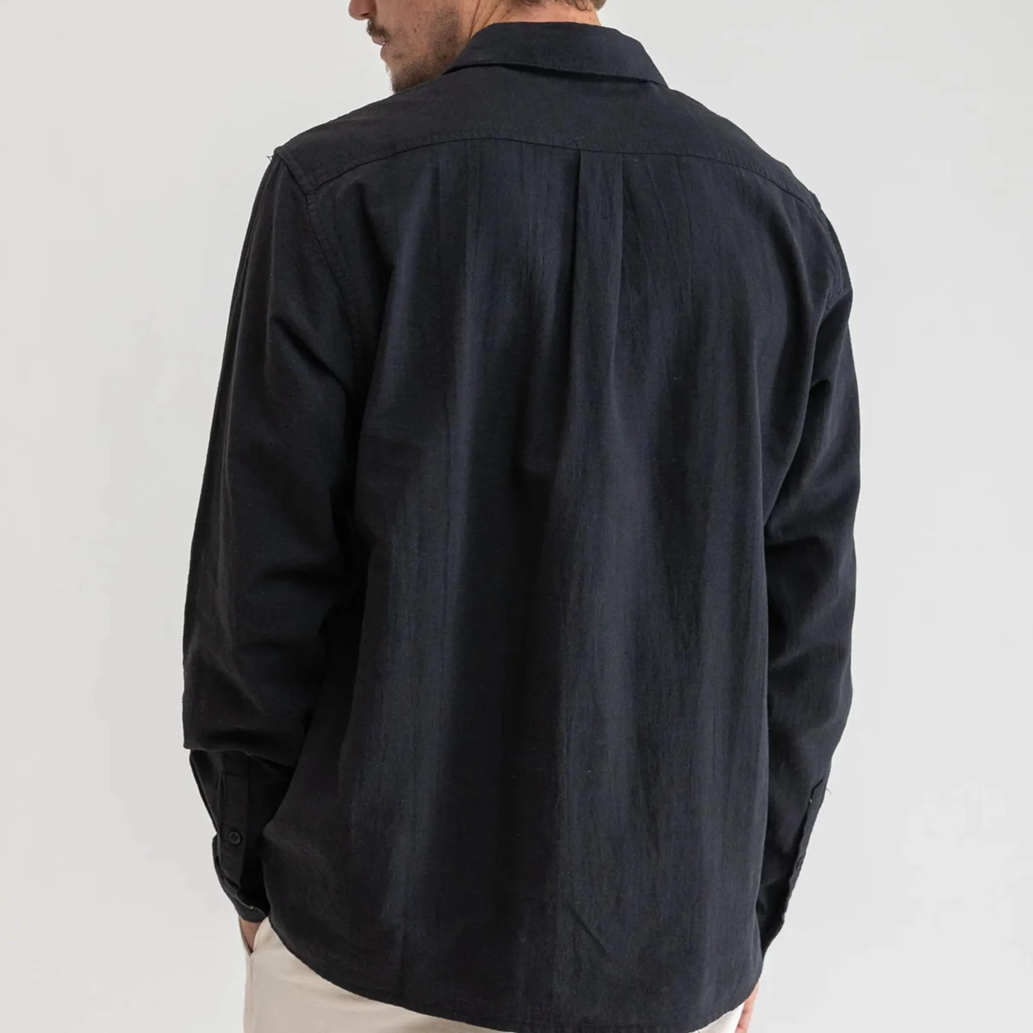 Classic Linen Shirt in Vintage Black