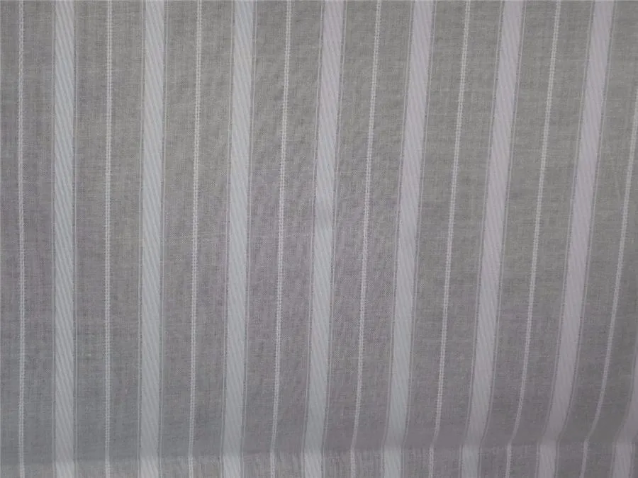 Cotton Organdy White with stiff Finish stripe Fabric ~ 36 " wide sold by the yard.