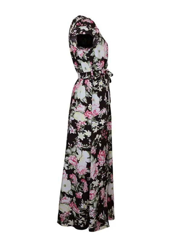 Experience comfort and style with our Ruffle Sleeve Maxi dress