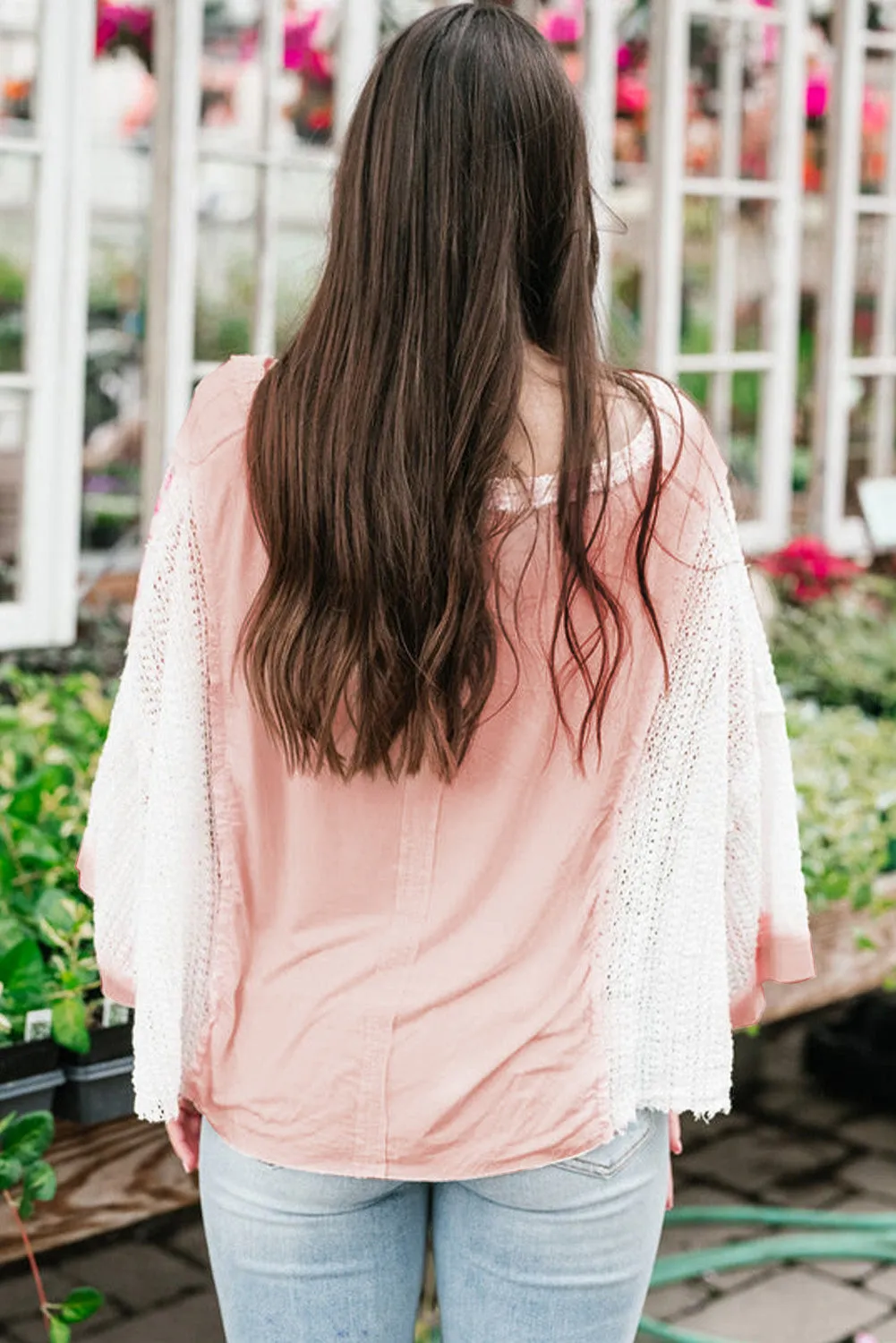 Floral Lace Crochet  Blouse