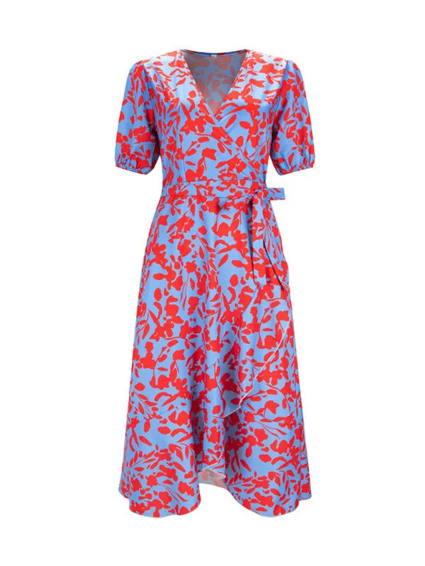 Graceful Floral Vacation Dress for Women