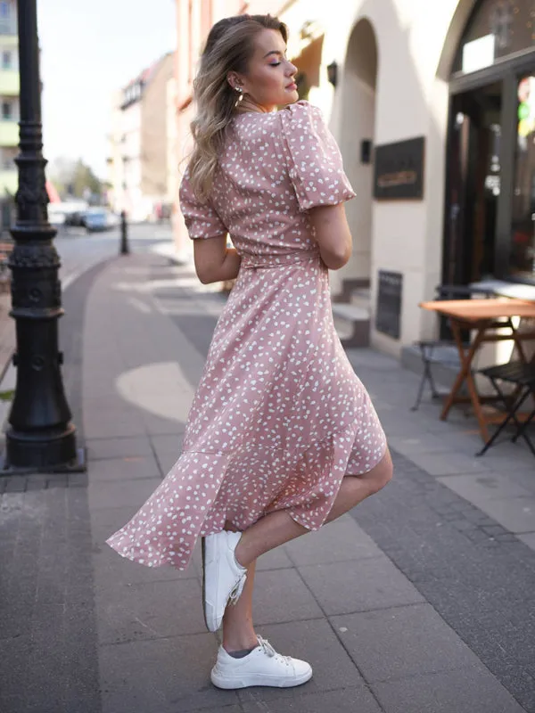 Graceful Floral Vacation Dress for Women