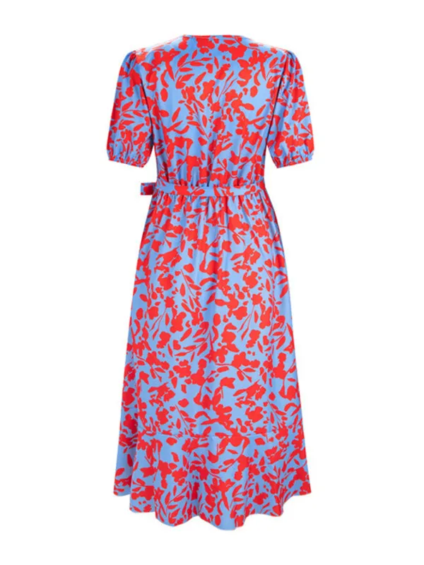 Graceful Floral Vacation Dress for Women