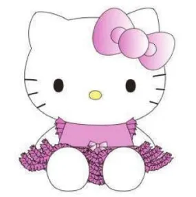 Hello Kitty Pink Ruffle Spring Dress Plushies