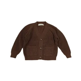 Knit Cotton Cardigan - Mocha