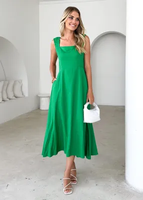 Lila Midi Dress - Green