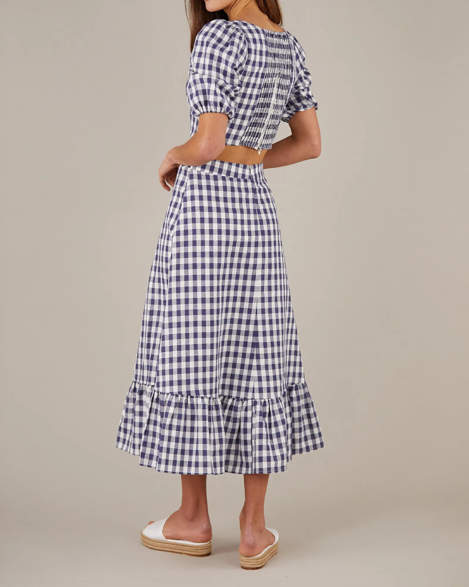 Mallee Gingham Crop Top