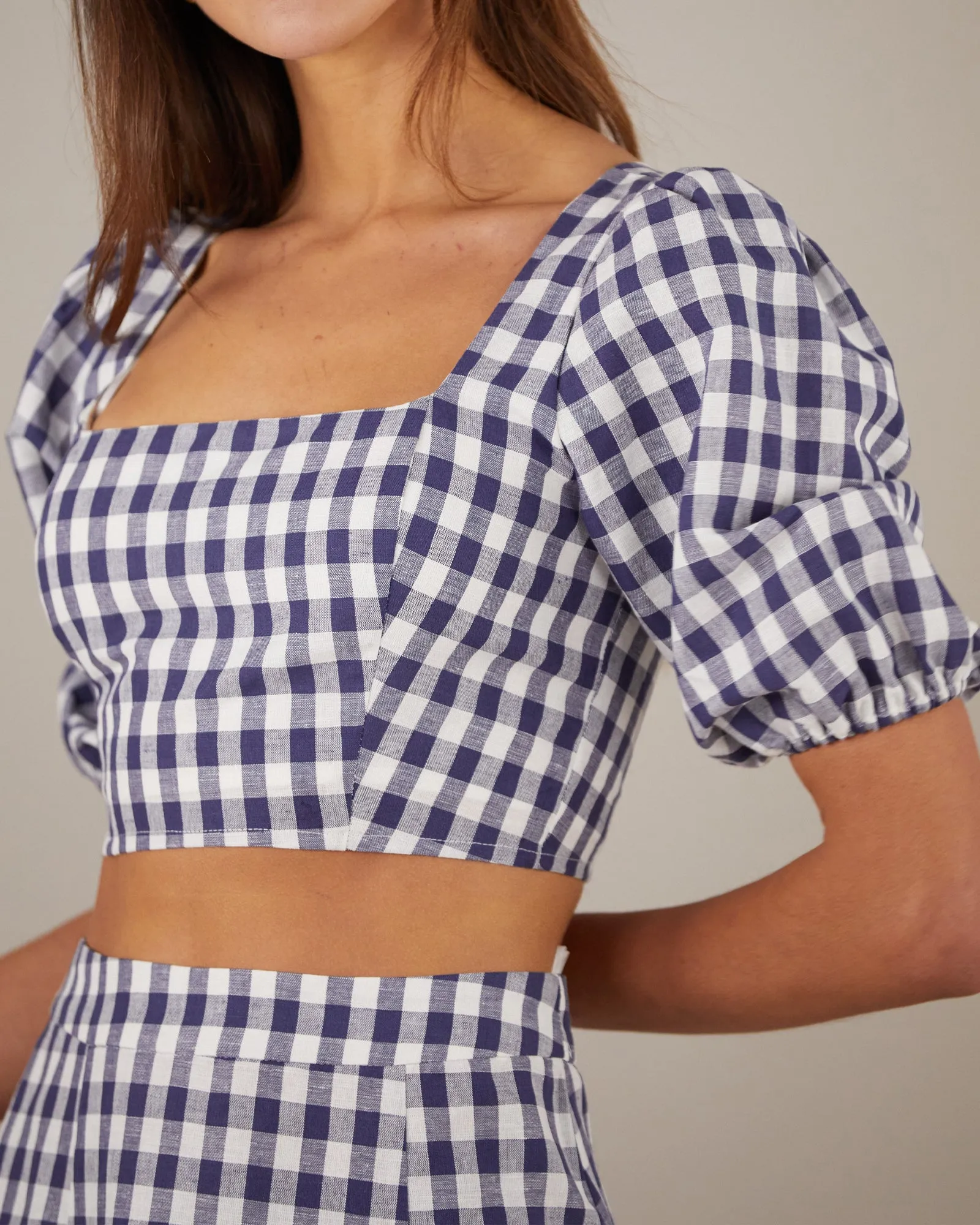 Mallee Gingham Crop Top