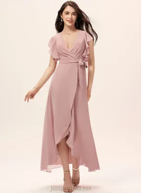 Milagros Chiffon Dresses V-Neck A-line Formal Dresses