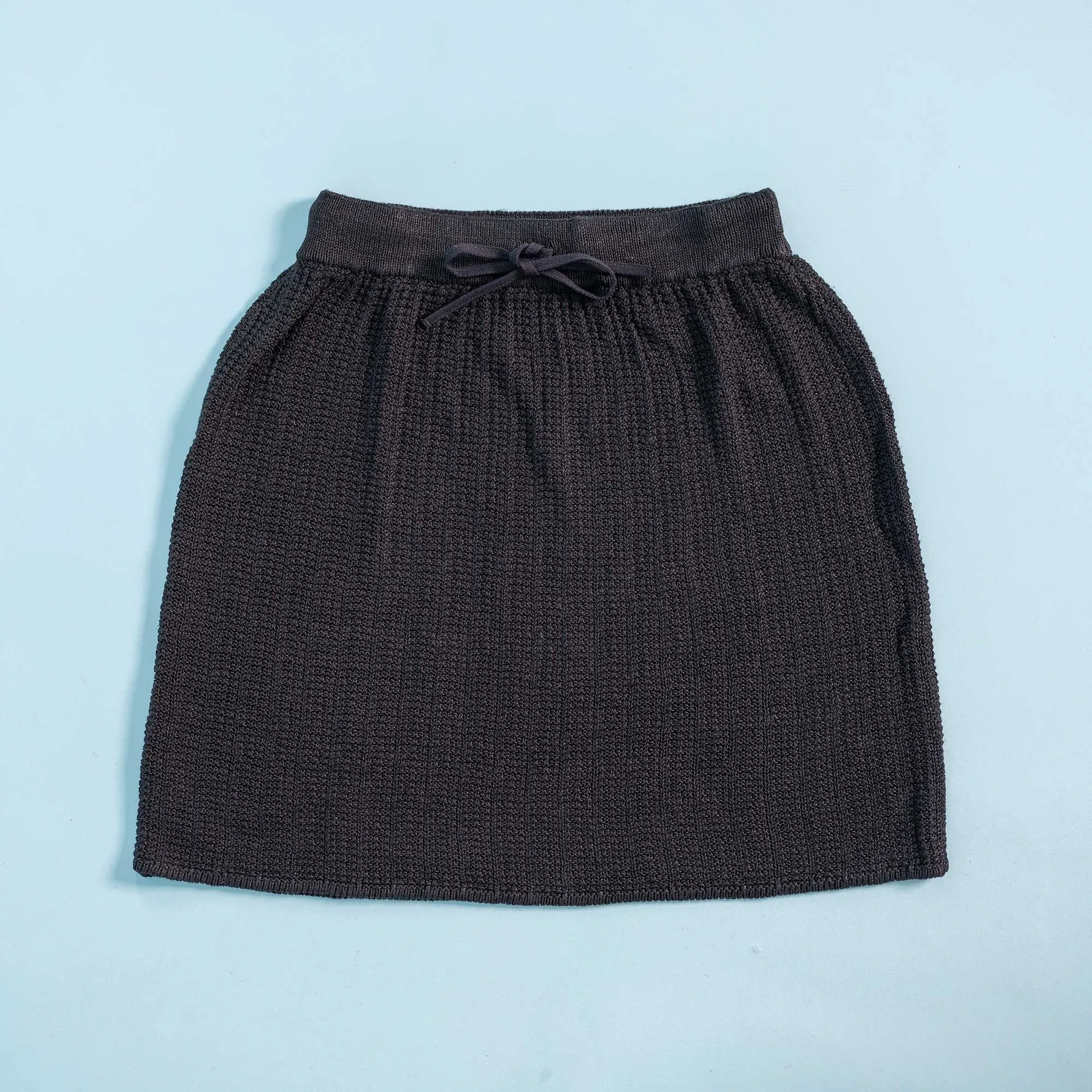 MIMI 100% Organic Linen Knit Short Skirt (Organic Elastic; Plastic-Free; 100% Biodegradable)