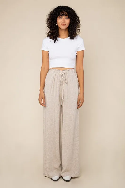 No Less Than Linen Pants - Natural