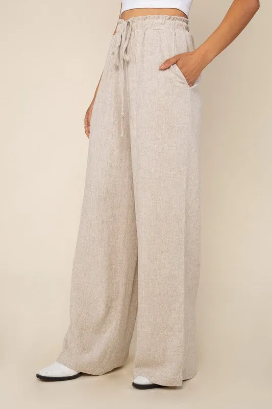 No Less Than Linen Pants - Natural