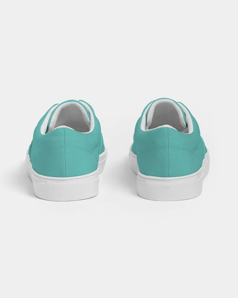 Pastel Blue Cool Green Men's Canvas Sneakers | Men's | Bright Pastel Blue Cool Green | C60M0Y30K0