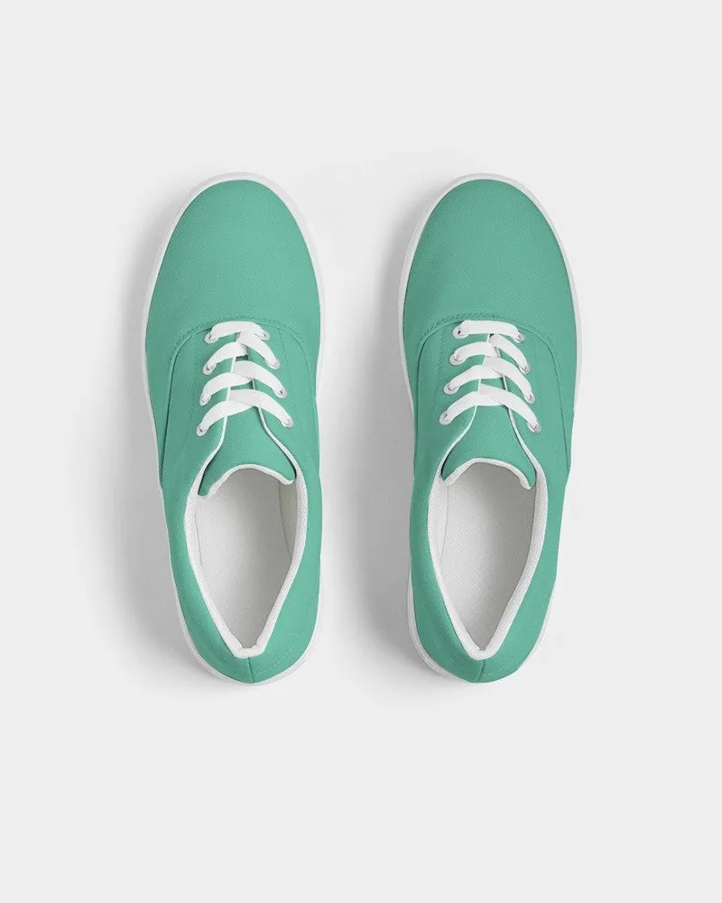 Pastel Cool Green Men's Canvas Sneakers | Men's | Bright Pastel Cool Green | C60M0Y45K0