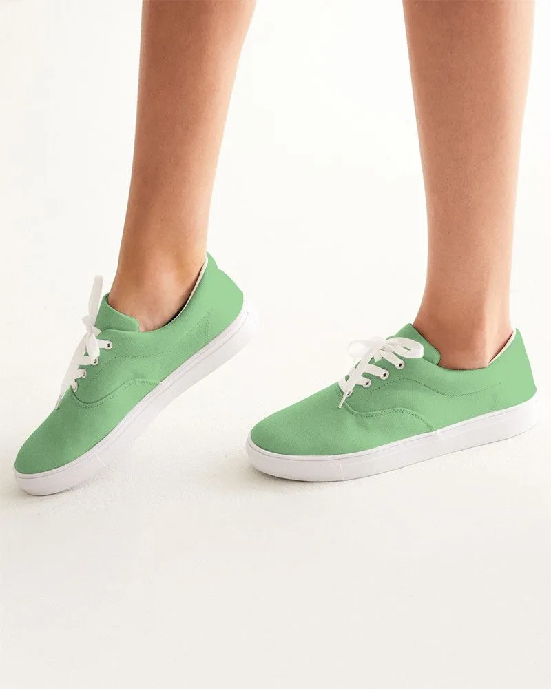 Pastel Green Women's Canvas Sneakers | Women's | Bright Pastel Green | C45M0Y60K0