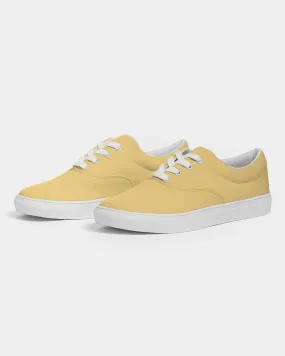 Pastel Orange Yellow Women's Canvas Sneakers | Women's | Bright Pastel Orange Yellow | C0M15Y60K0