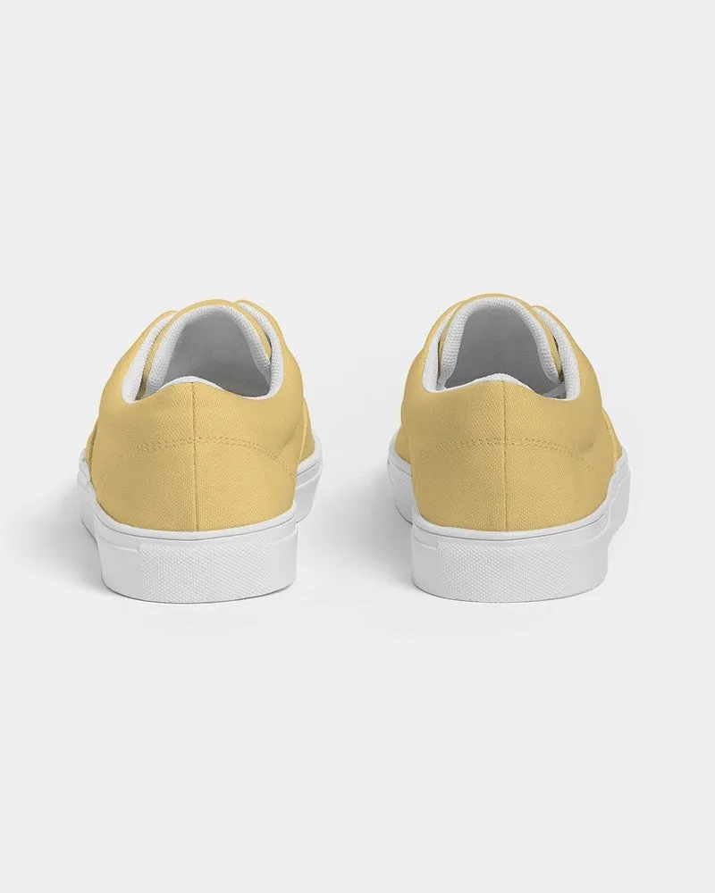 Pastel Orange Yellow Women's Canvas Sneakers | Women's | Bright Pastel Orange Yellow | C0M15Y60K0