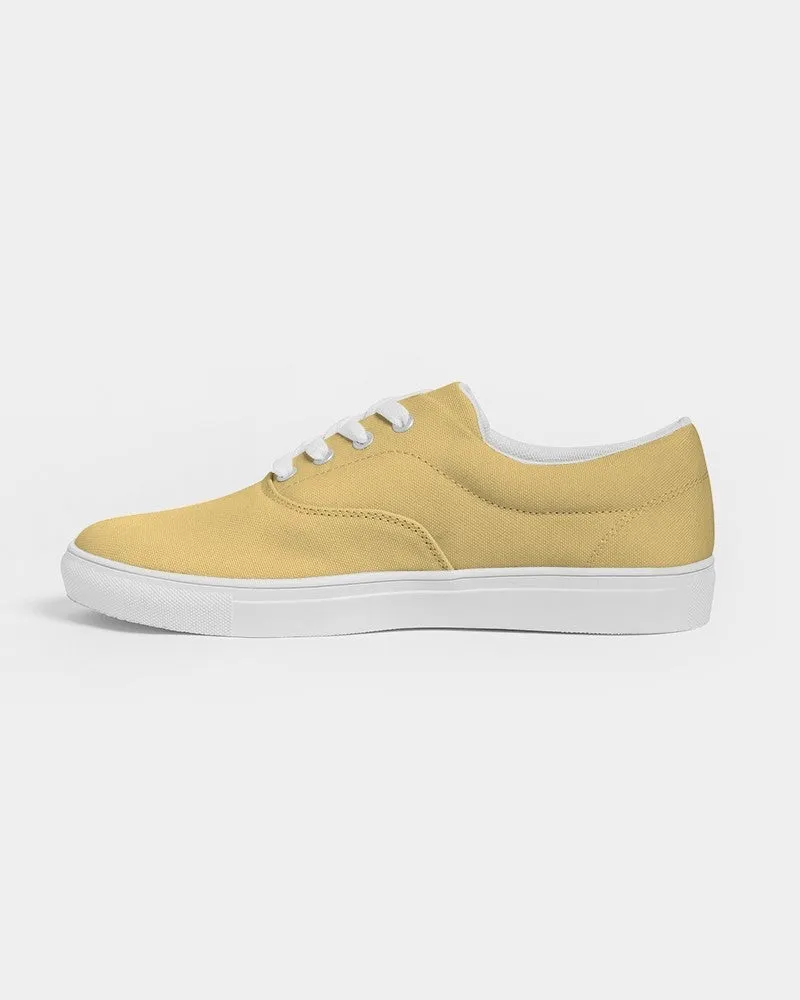 Pastel Orange Yellow Women's Canvas Sneakers | Women's | Bright Pastel Orange Yellow | C0M15Y60K0