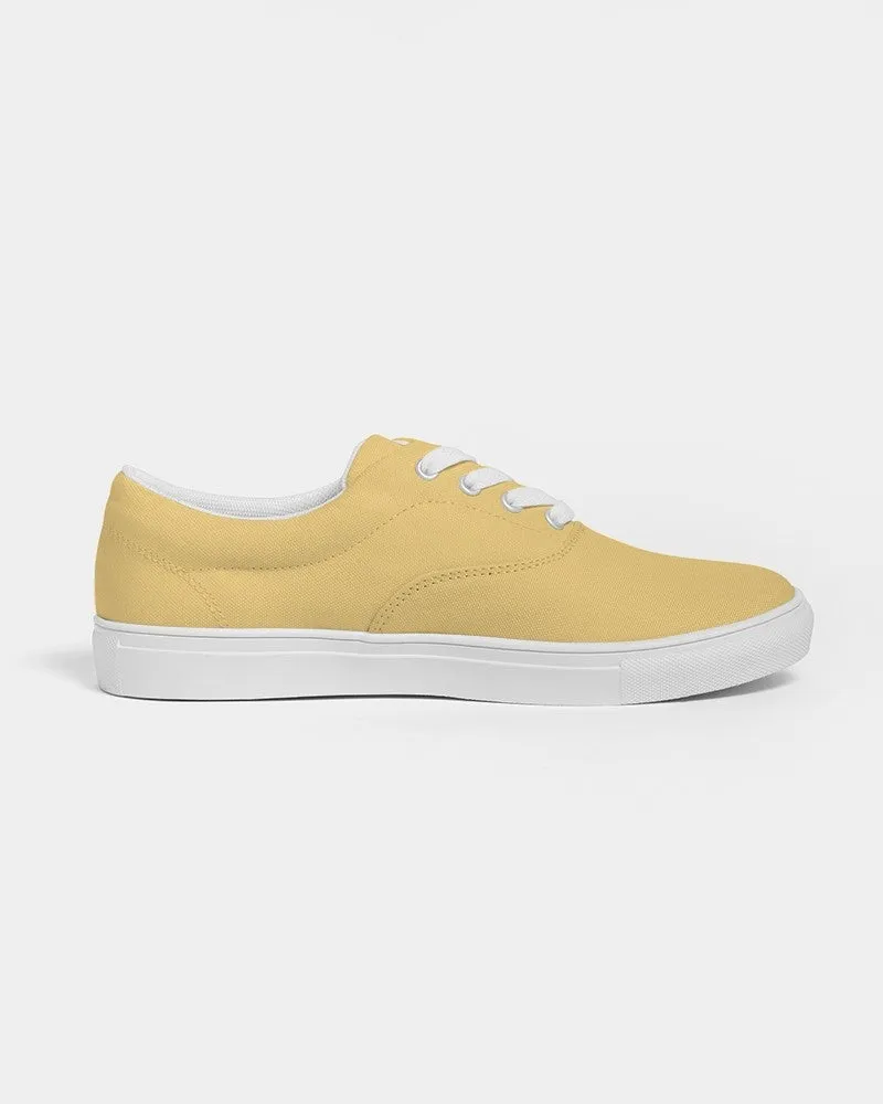 Pastel Orange Yellow Women's Canvas Sneakers | Women's | Bright Pastel Orange Yellow | C0M15Y60K0