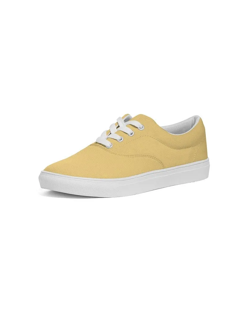 Pastel Orange Yellow Women's Canvas Sneakers | Women's | Bright Pastel Orange Yellow | C0M15Y60K0