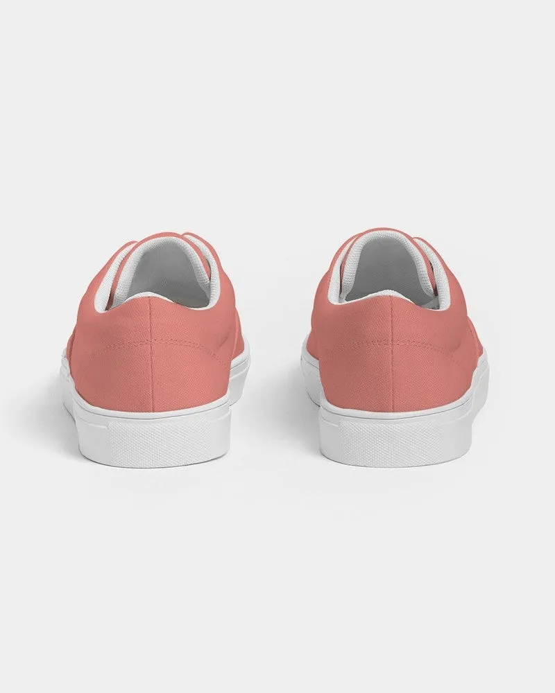 Pastel Pink Red Men's Canvas Sneakers | Men's | Bright Pastel Pink Red | C0M60Y45K0