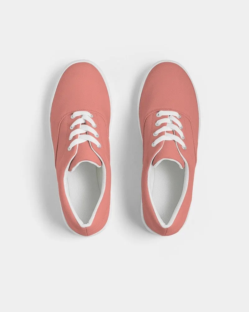 Pastel Pink Red Men's Canvas Sneakers | Men's | Bright Pastel Pink Red | C0M60Y45K0