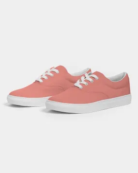 Pastel Pink Red Men's Canvas Sneakers | Men's | Bright Pastel Pink Red | C0M60Y45K0