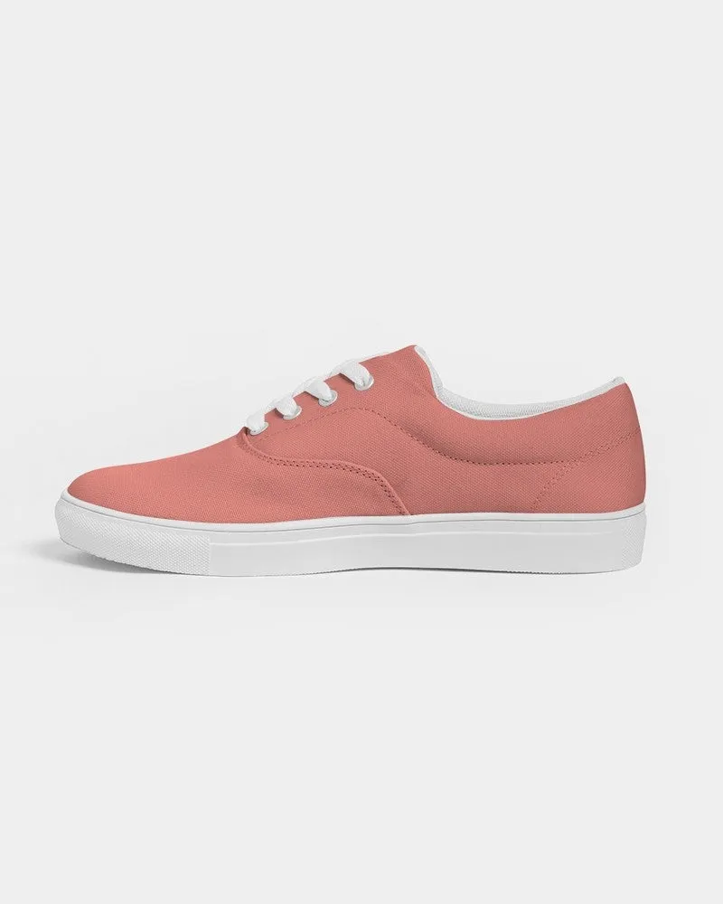 Pastel Pink Red Men's Canvas Sneakers | Men's | Bright Pastel Pink Red | C0M60Y45K0