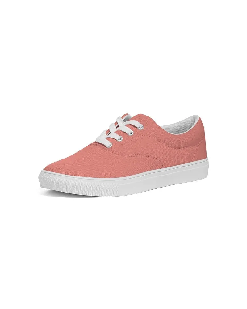 Pastel Pink Red Men's Canvas Sneakers | Men's | Bright Pastel Pink Red | C0M60Y45K0