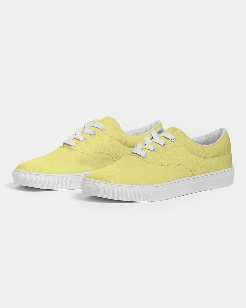 Pastel Yellow Men's Canvas Sneakers | Men's | Bright Pastel Yellow | C0M0Y60K0