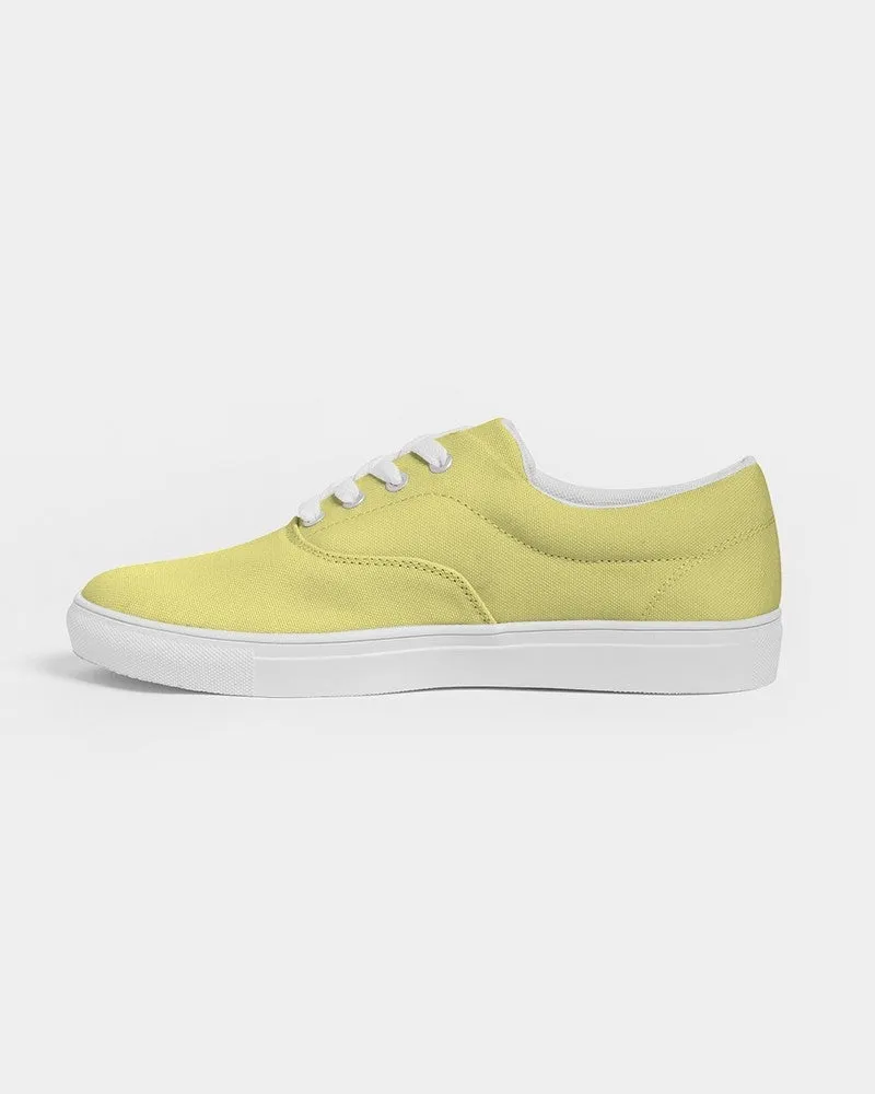 Pastel Yellow Men's Canvas Sneakers | Men's | Bright Pastel Yellow | C0M0Y60K0