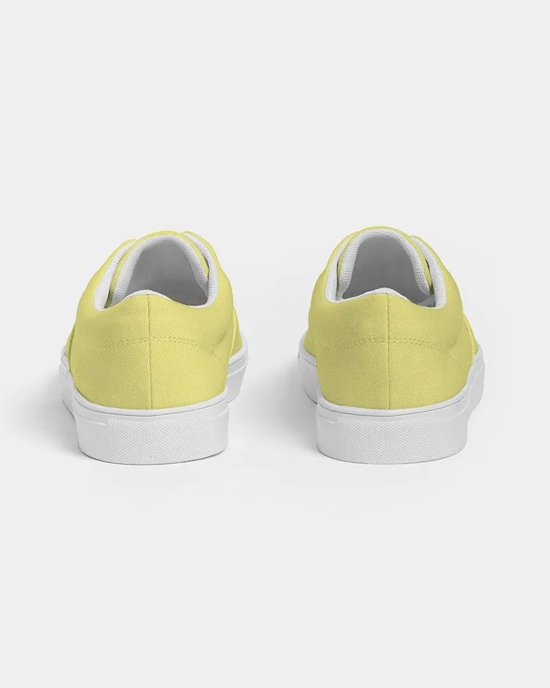 Pastel Yellow Men's Canvas Sneakers | Men's | Bright Pastel Yellow | C0M0Y60K0