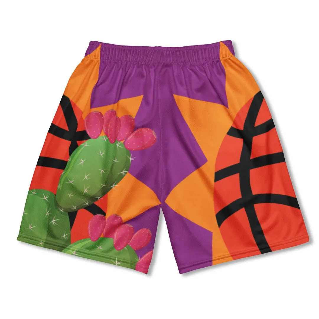 Pheonix Cactus Basketball Mesh Shorts