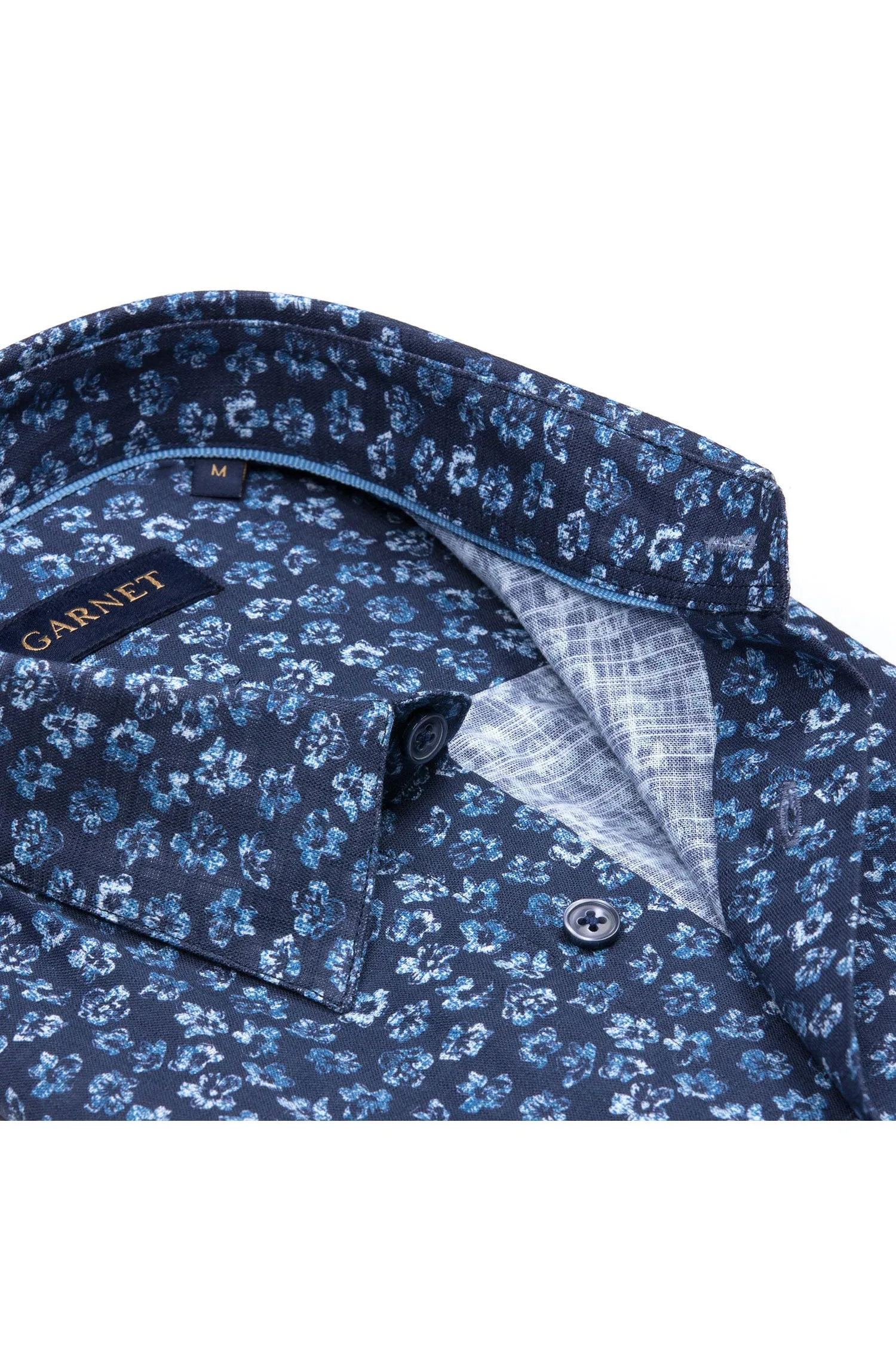 Printed Linen Blend Shirt