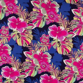 Printed Rayon & Linen - TOBAGO - 006 - Royal