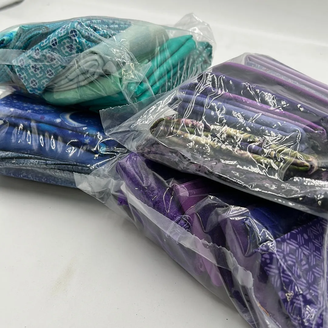 Quilting Scrap Bags, Purple & Blues (WQC1758:1761)