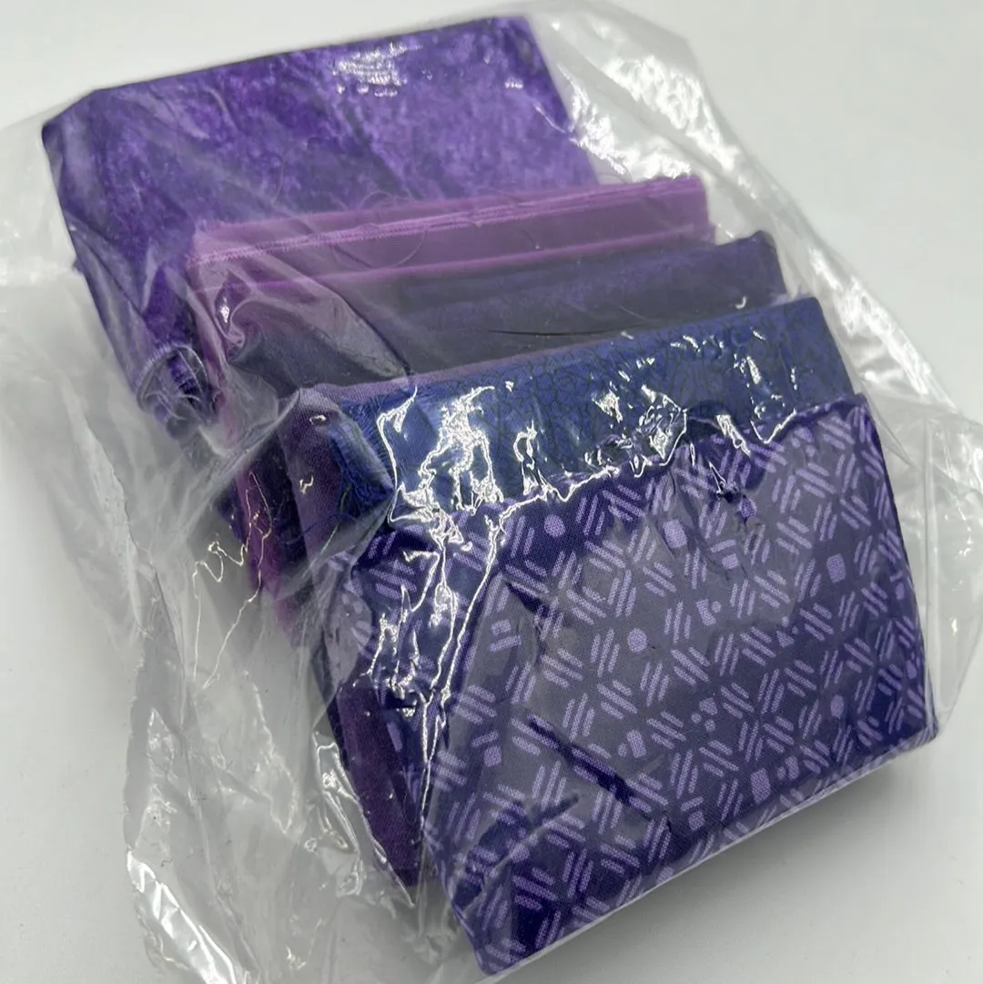 Quilting Scrap Bags, Purple & Blues (WQC1758:1761)