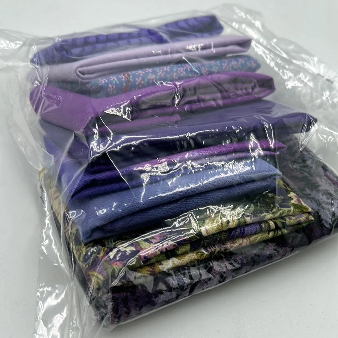 Quilting Scrap Bags, Purple & Blues (WQC1758:1761)